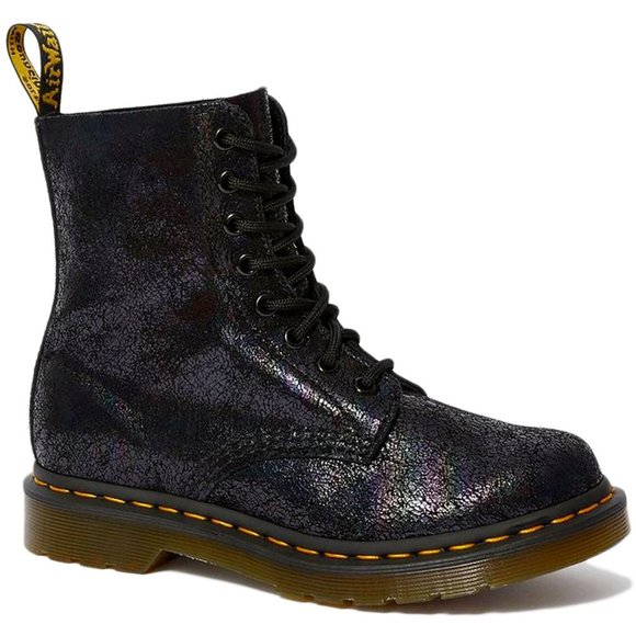Dr. Martens Other - Girls Dr. Martens Iridescent Spot Metallic 1460 J Suede Boot Size 4 Y